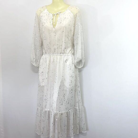 Gap Dress Starry White Fit and Flare NWOT Size Small - Picture 6 of 8